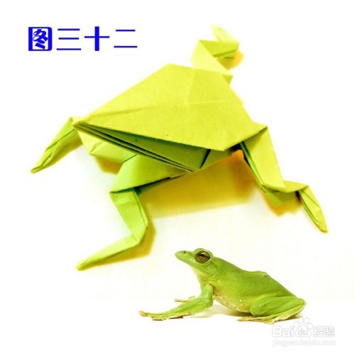 青蛙（我们小时候也叫田鸡）的折纸经验