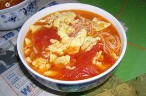 鸡蛋面——西红柿鸡蛋面