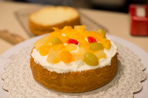 鲜奶水果戚风蛋糕