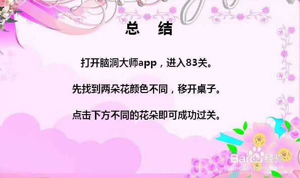 脑洞大师83关找出2处不同怎么过