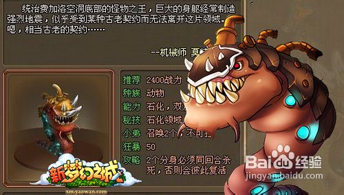 新梦幻之城费加洛山副本攻略