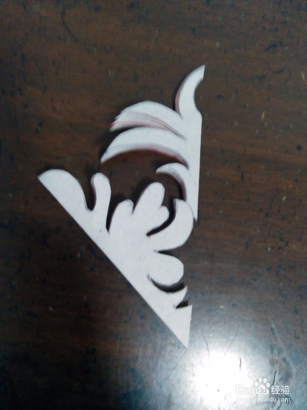 四瓣团花剪纸怎么剪