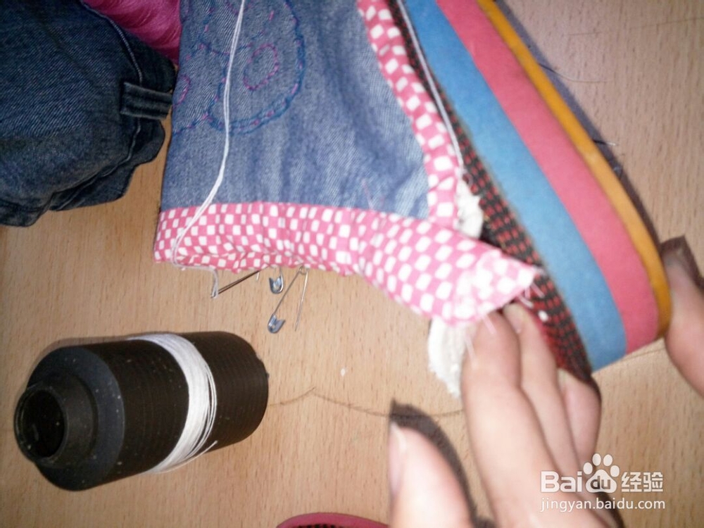 好看的牛仔布棉拖鞋