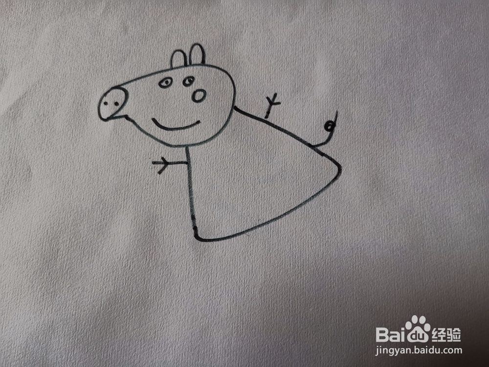 佩琪猪猪简笔画