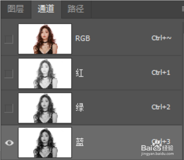 如何用ps通道抠发丝