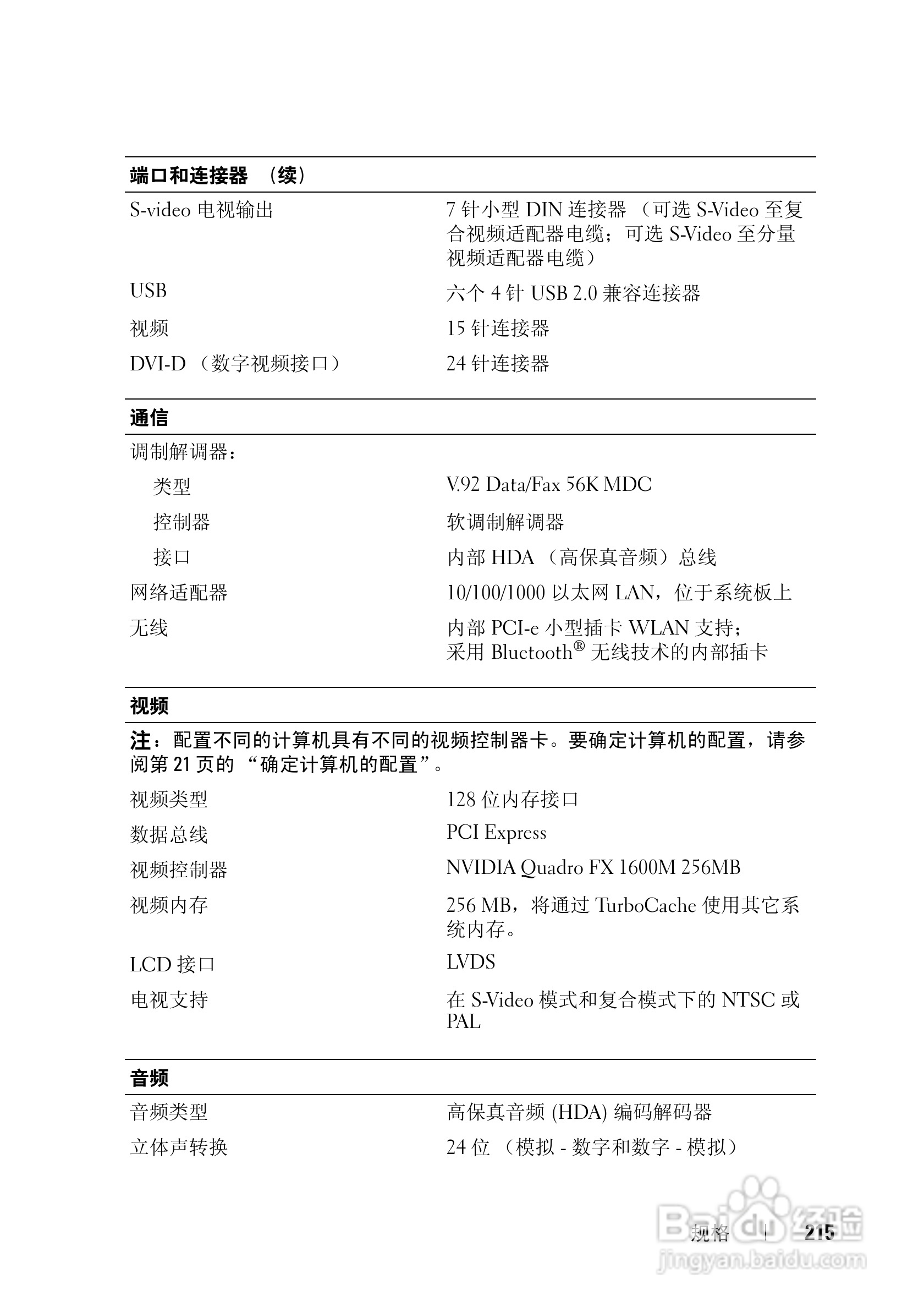戴尔Precision M6300笔记本电脑使用说明书:[22]