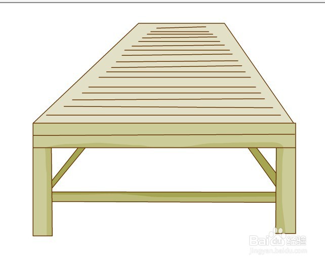 flash绘制一个卡通竹床的方法