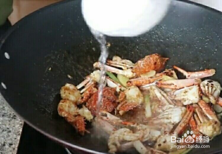 油焖螃蟹拖后腿做