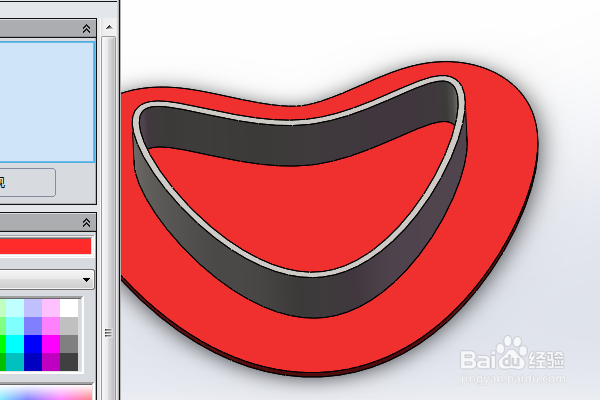 SolidWorks三维建模训练一百六十二桃子心盒子