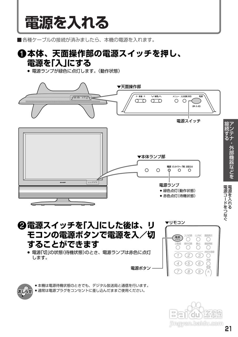 SHARP LC-30AD1电视使用手册:[3]
