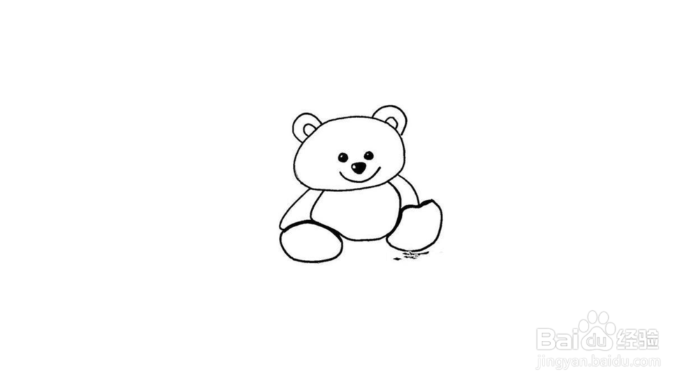 憨态可掬大熊猫简笔画画法