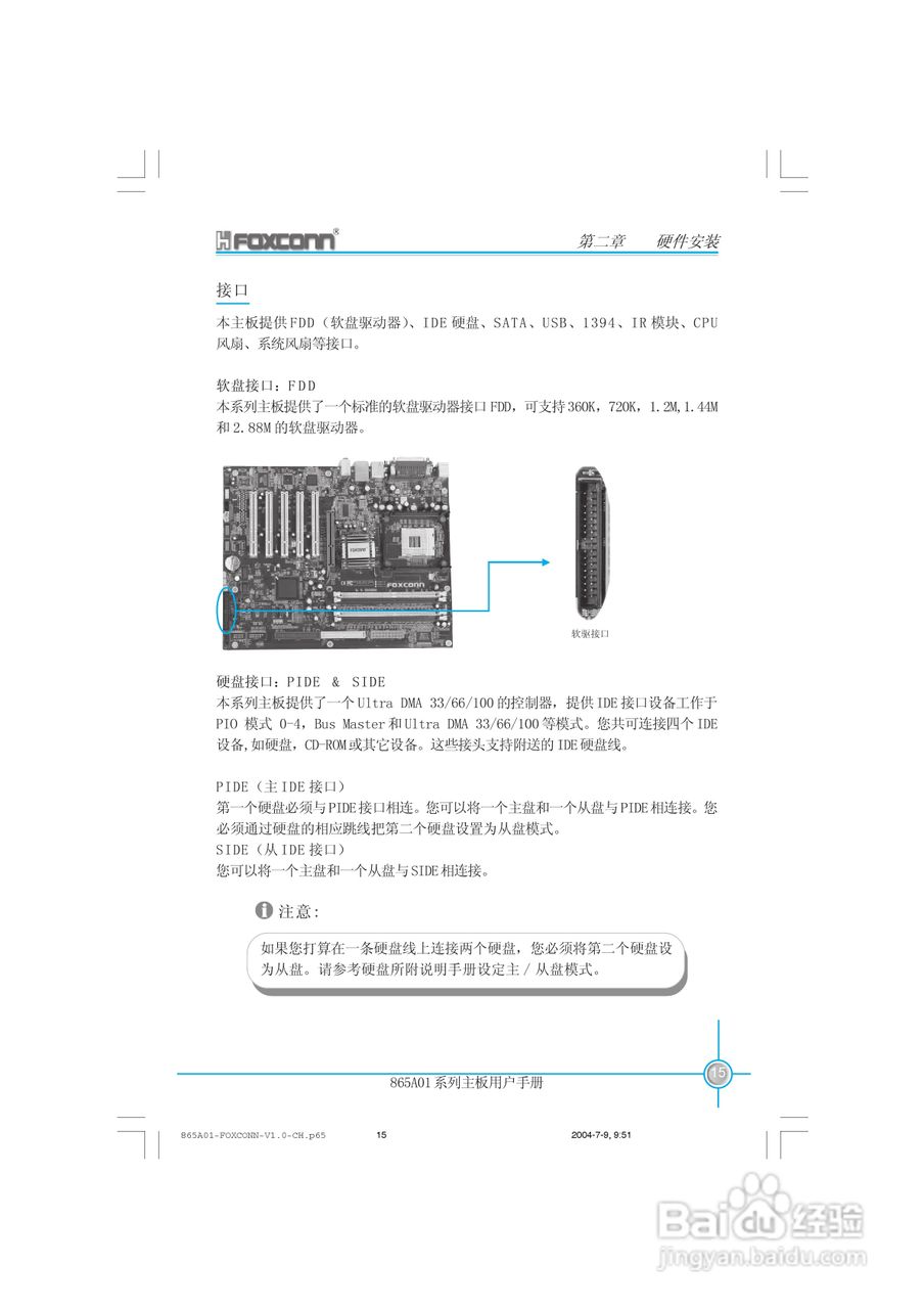 富士康865A01-PE-6LS型主板使用手册:[3]