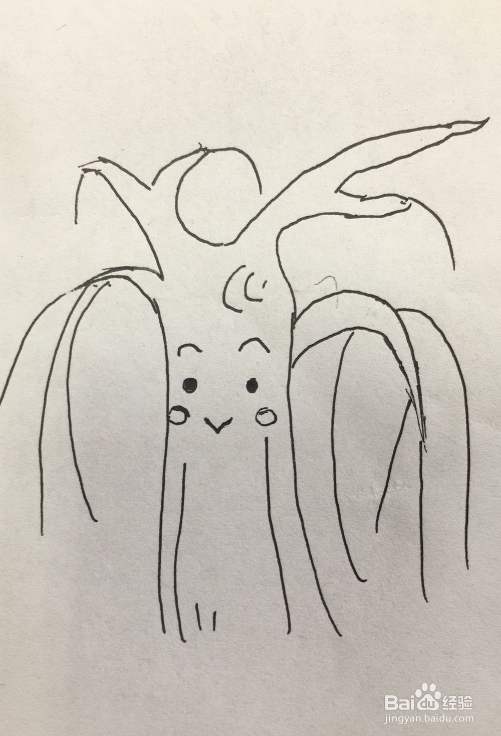 如何画一棵柳树