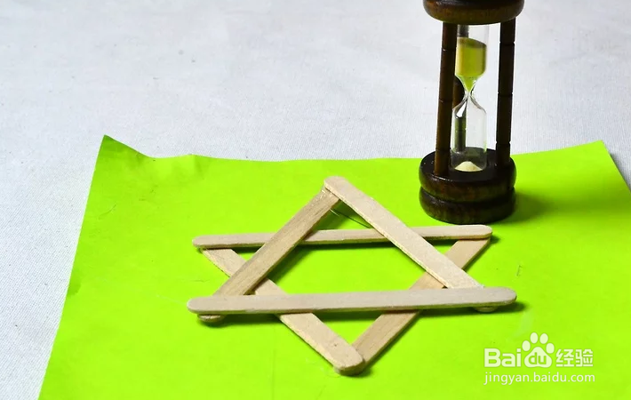 怎么用冰棍制作六芒星