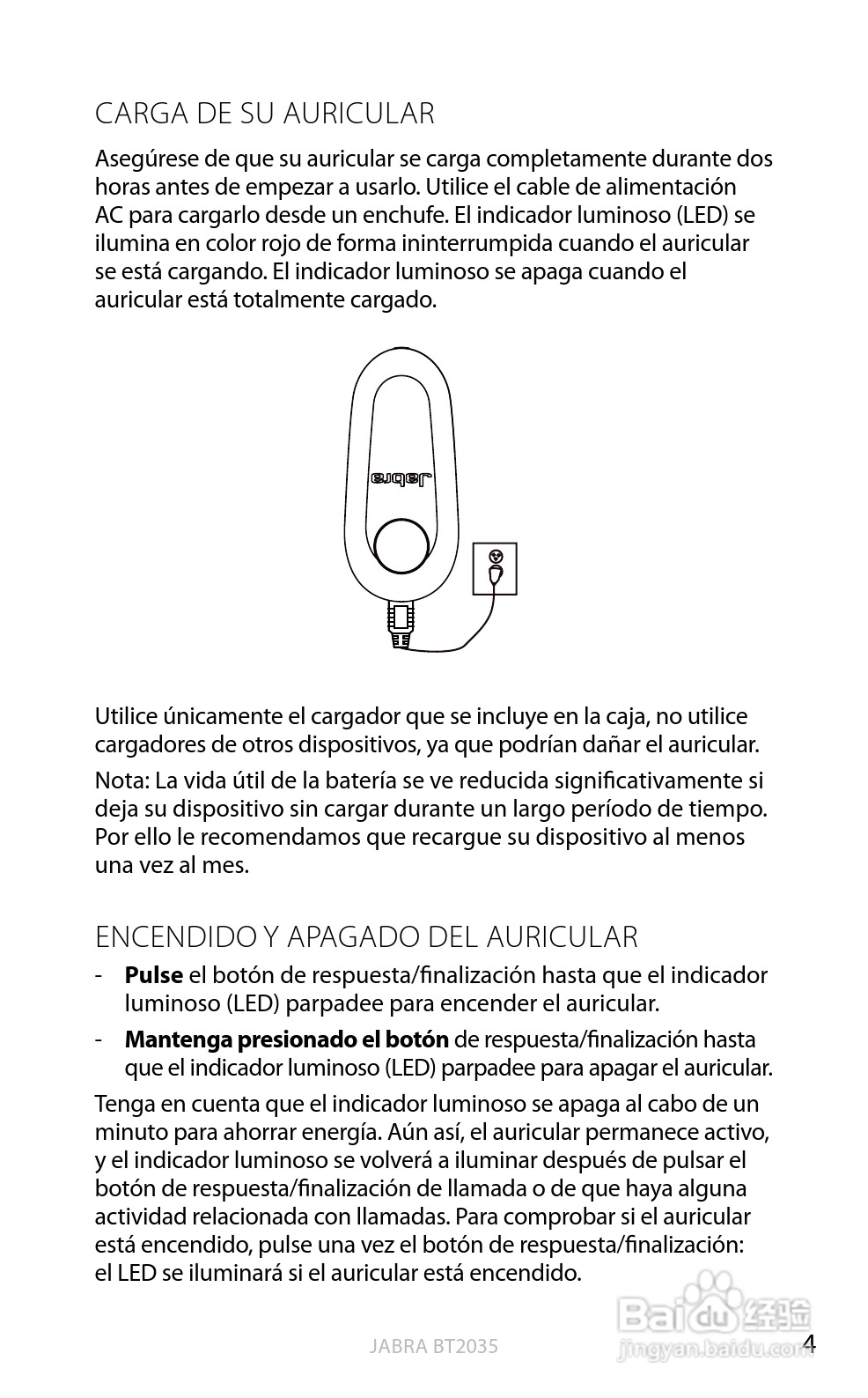 捷波朗BT2035蓝牙耳机使用说明书:[14]