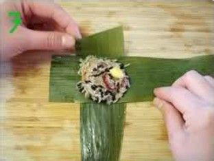 一根牙签引发的粽子新包法-竹香糯米鸡