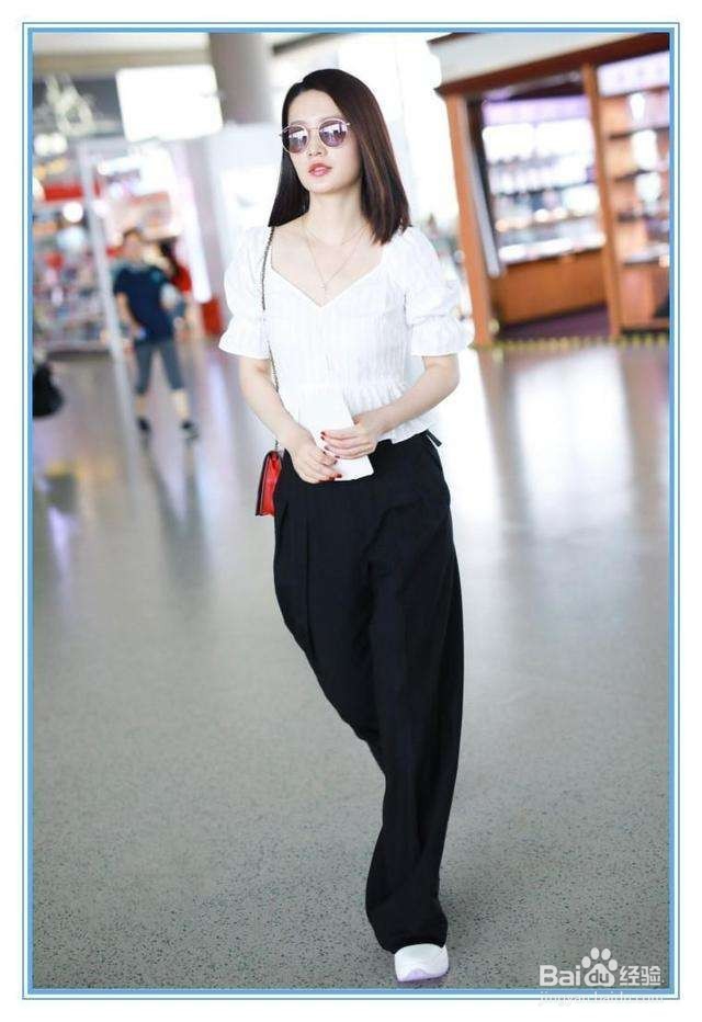 大妈阔腿裤怎么搭配
