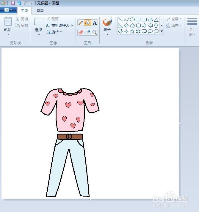 怎么画衣服裤子简笔画又漂亮