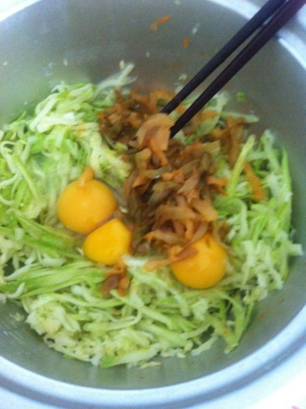 榨菜西葫芦鸡蛋饼