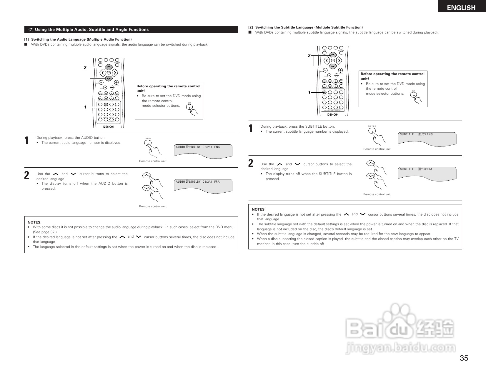 DENON DHT-1000DV功放说明书:[2]