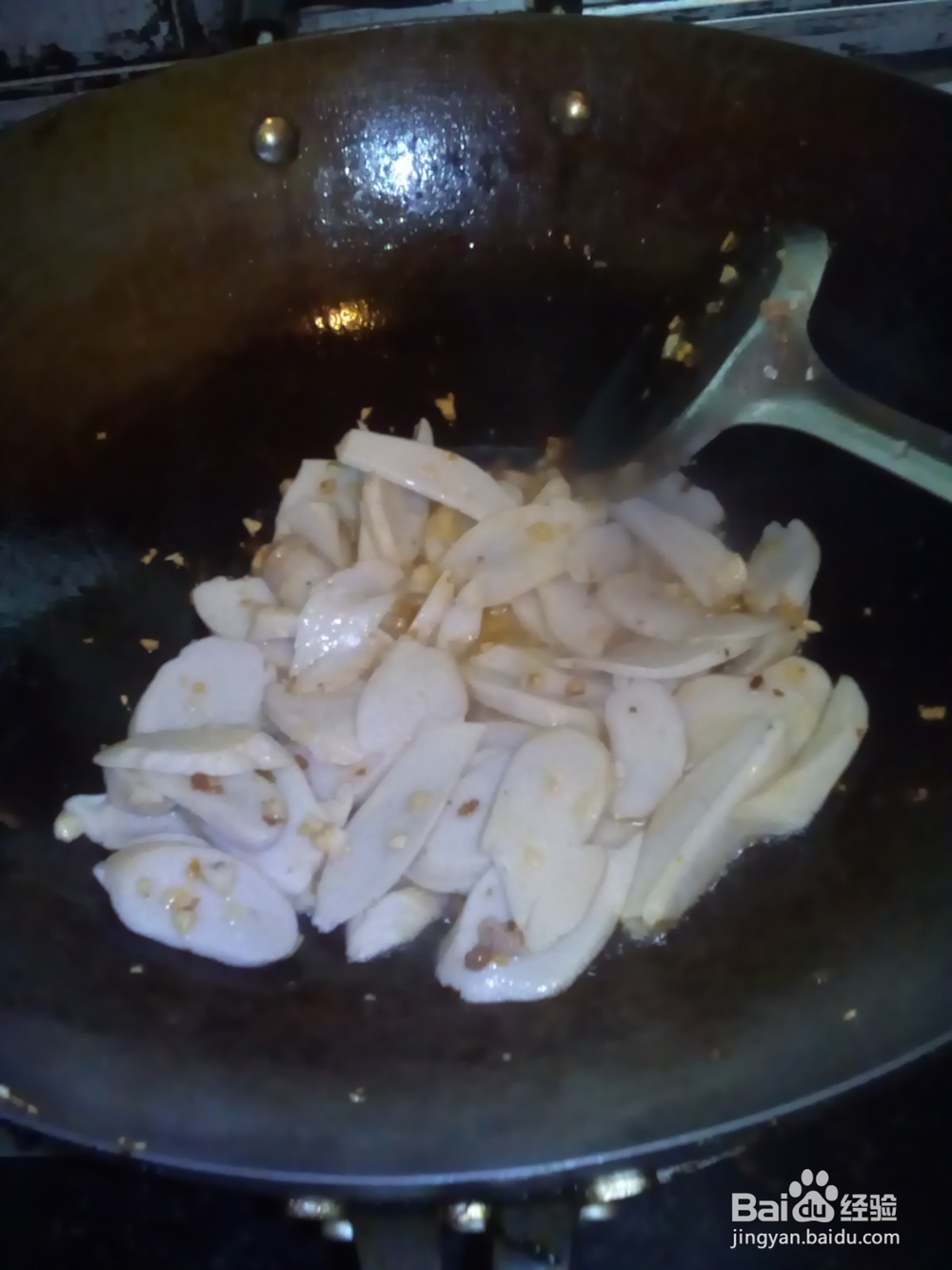 蒜头菇炒肉片
