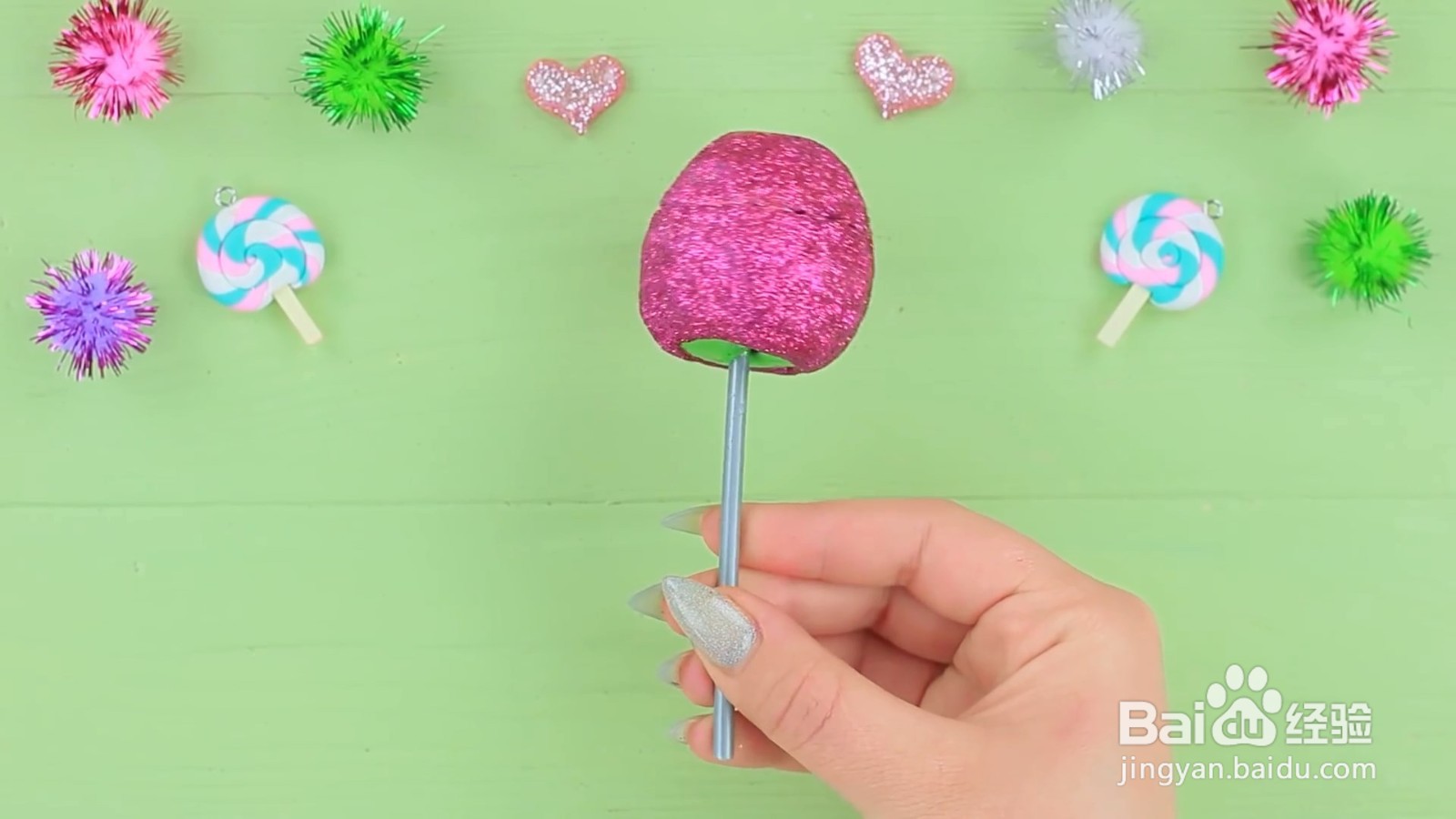 棒棒糖形状润唇膏怎么制作