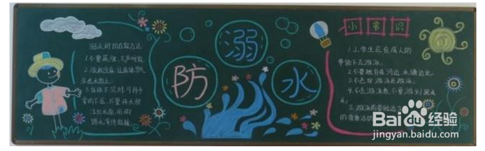 防溺水的黑板报怎样出?