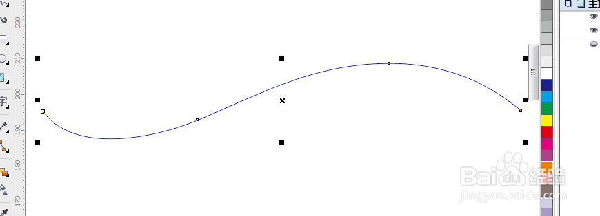 cdr里怎么等分直线和曲线