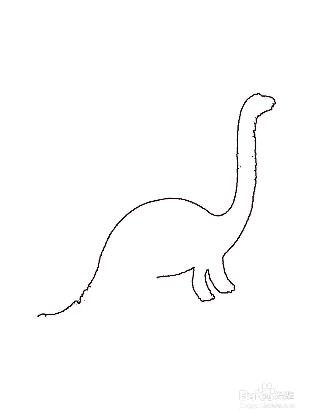 如何画素描恐龙？