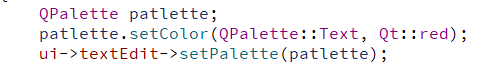 设置 QTextedit 中字符颜色