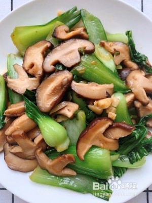 香菇青菜炒菜