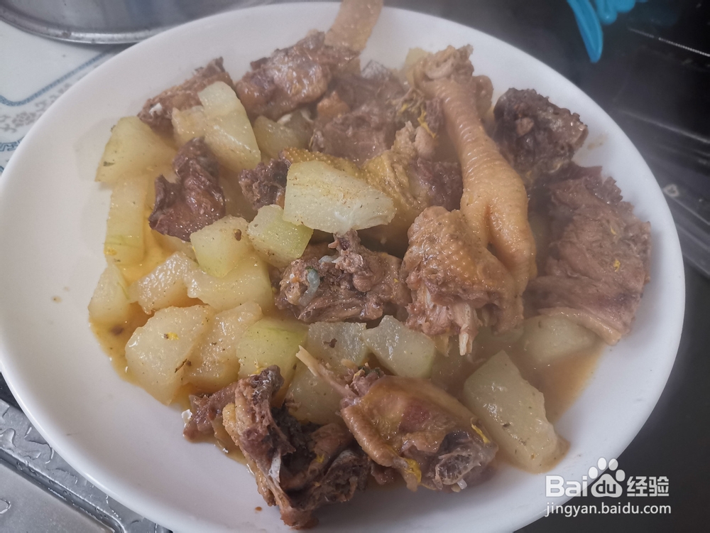 如何做鸡块炖冬瓜