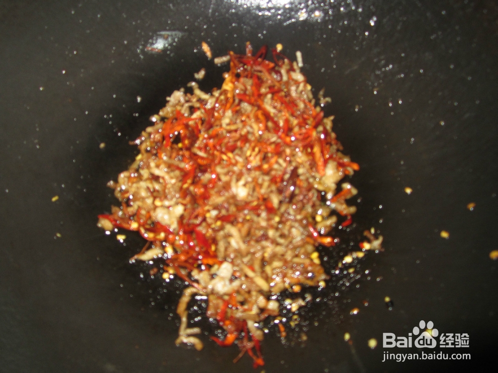 蒙阴干煸辣肉丝的炒法