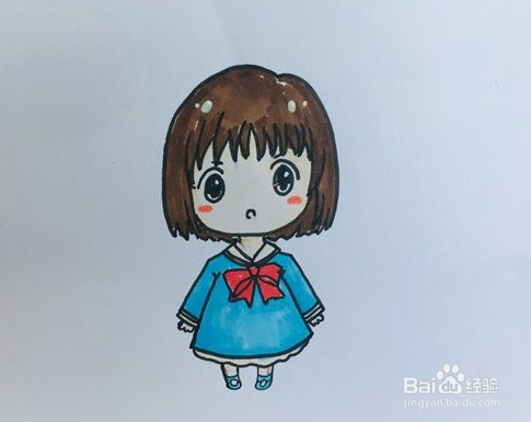 画小学生女孩早熟图片