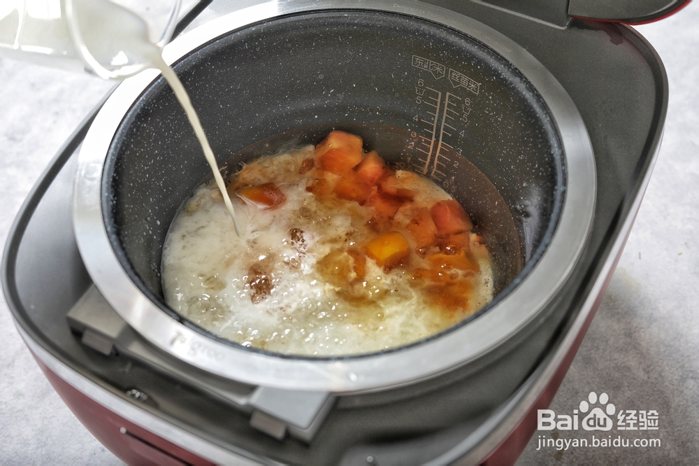 学厨师，先学桃胶雪燕炖木瓜牛奶电饭煲