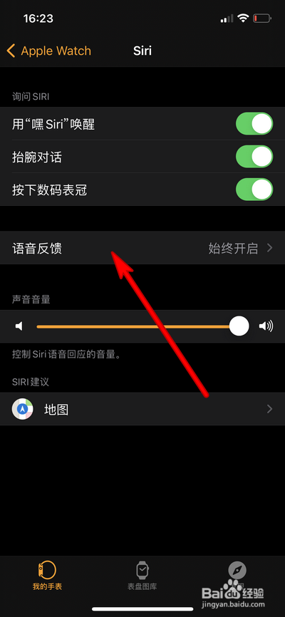 Apple Watch6语音反馈怎么设置仅耳机