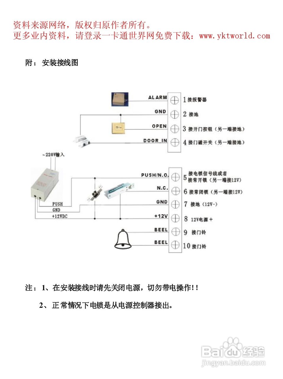 纳奇门禁说明书NQ_05图片