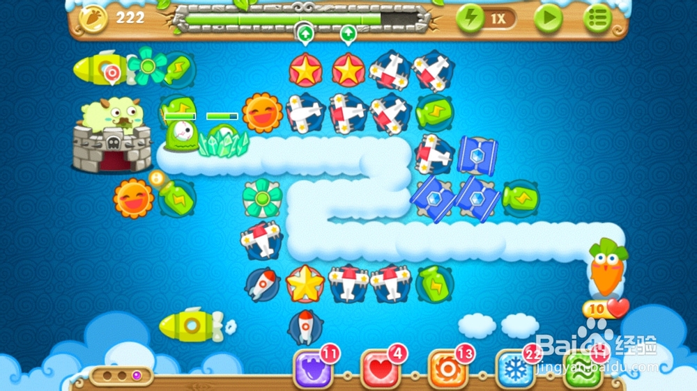 保卫萝卜2-60关金萝卜+钻石任务