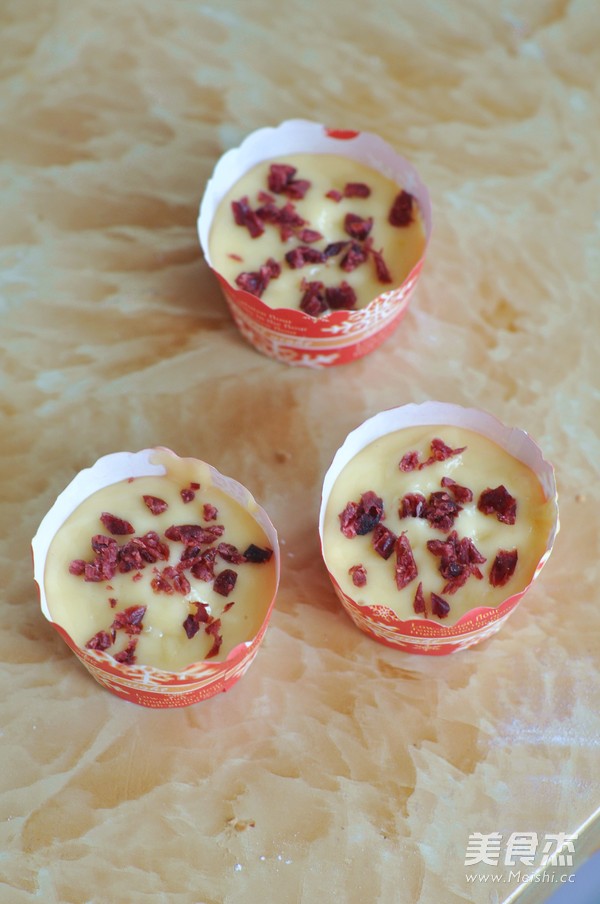 蔓越莓蒸蛋糕