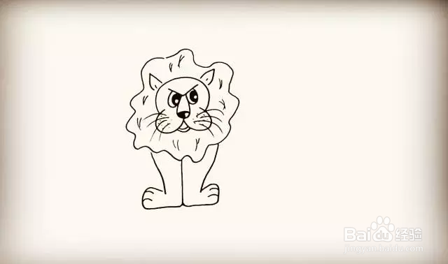 简笔画怎么画狮子