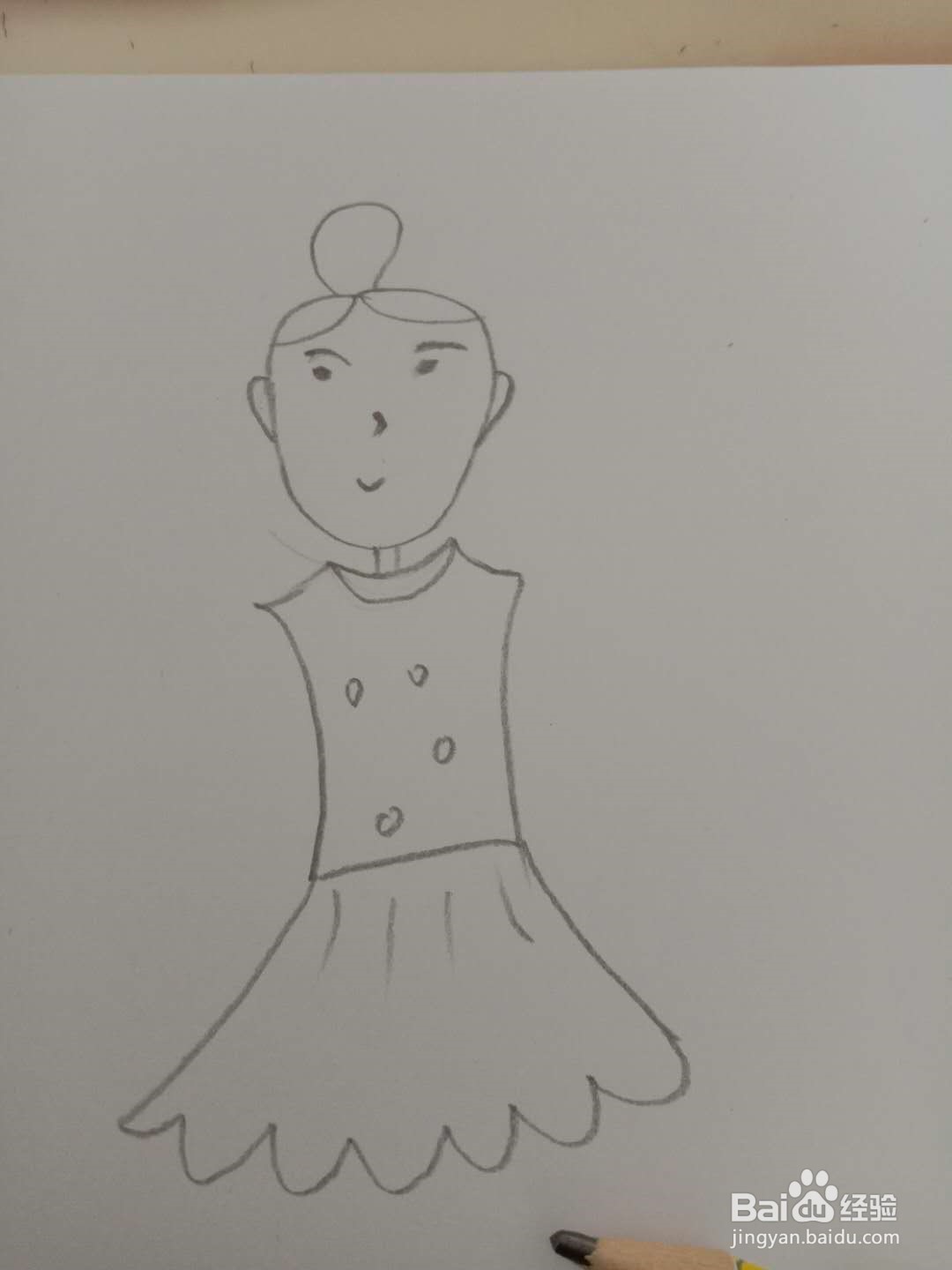 简笔画 如何画人物 跳舞的女孩