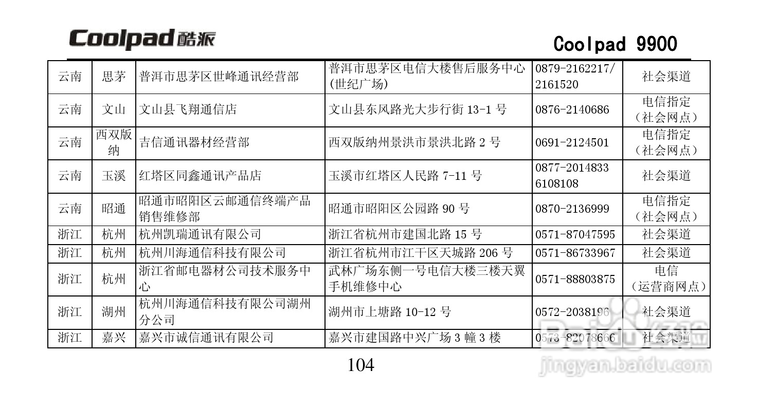 酷派Coolpad 9900手机使用说明书:[12]