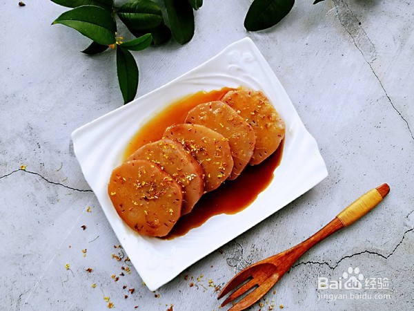 怎么做桂花红枣糯米藕