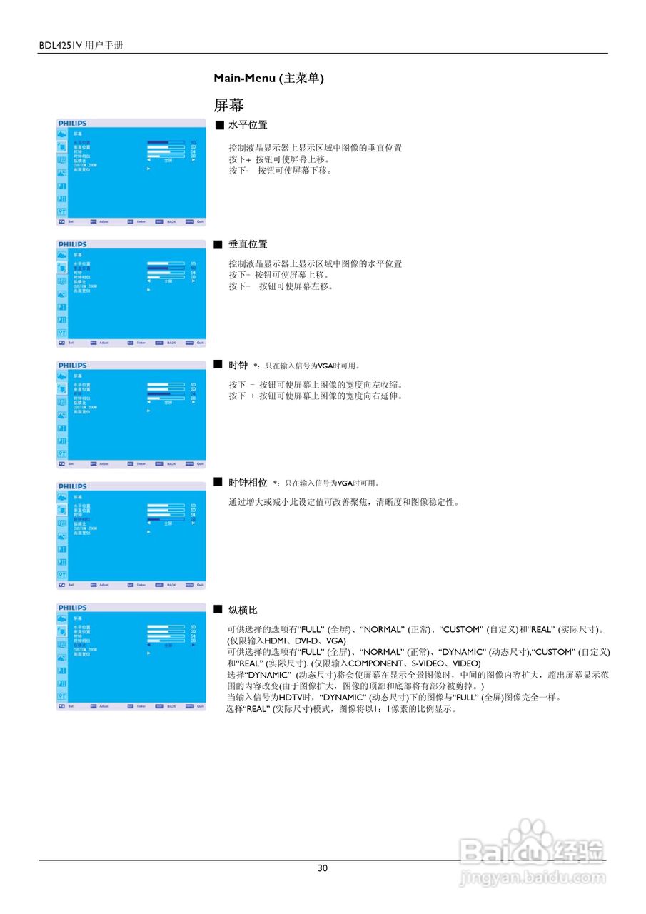 飞利浦BDL4251V/00液晶显示器使用说明书:[4]
