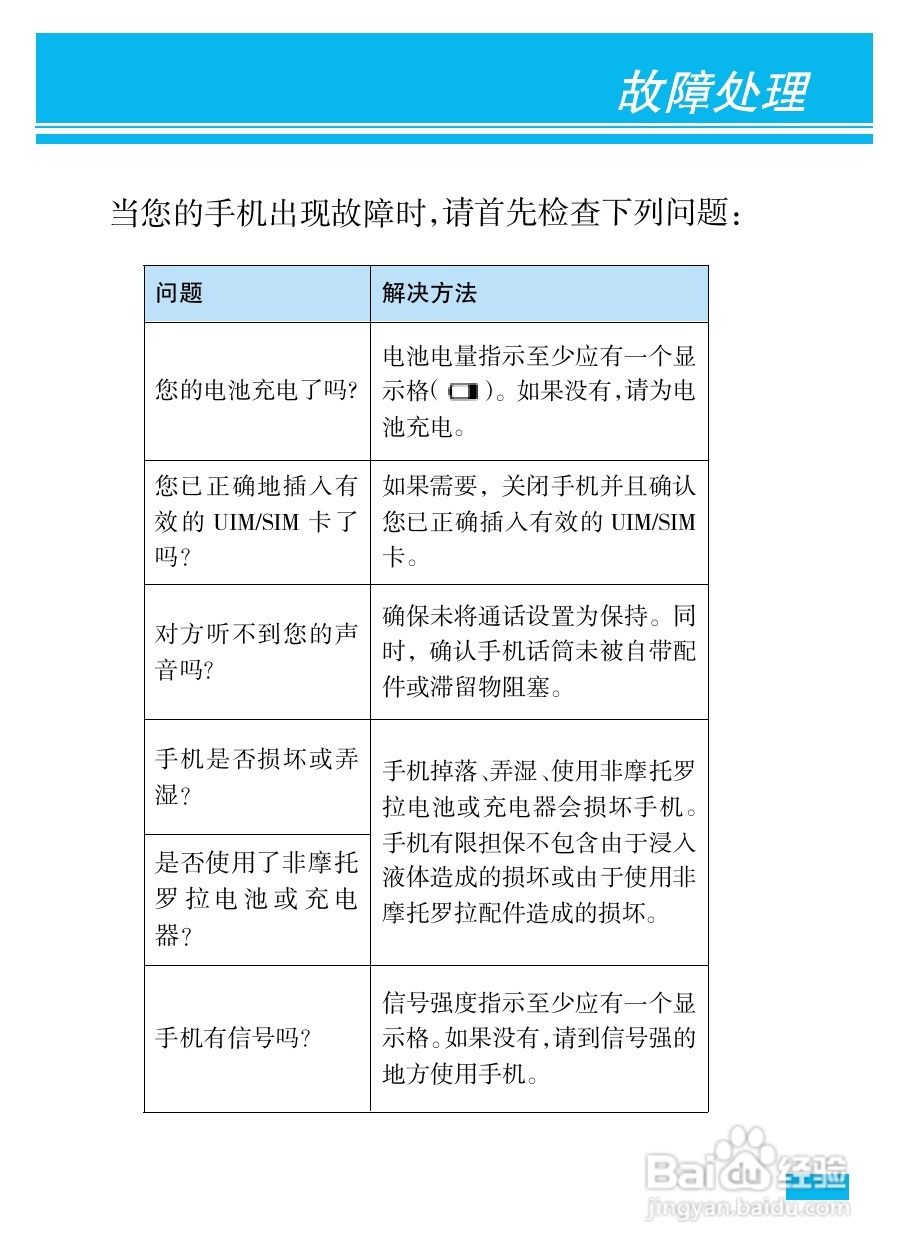 摩托罗拉XT800手机简体中文说明书:[9]