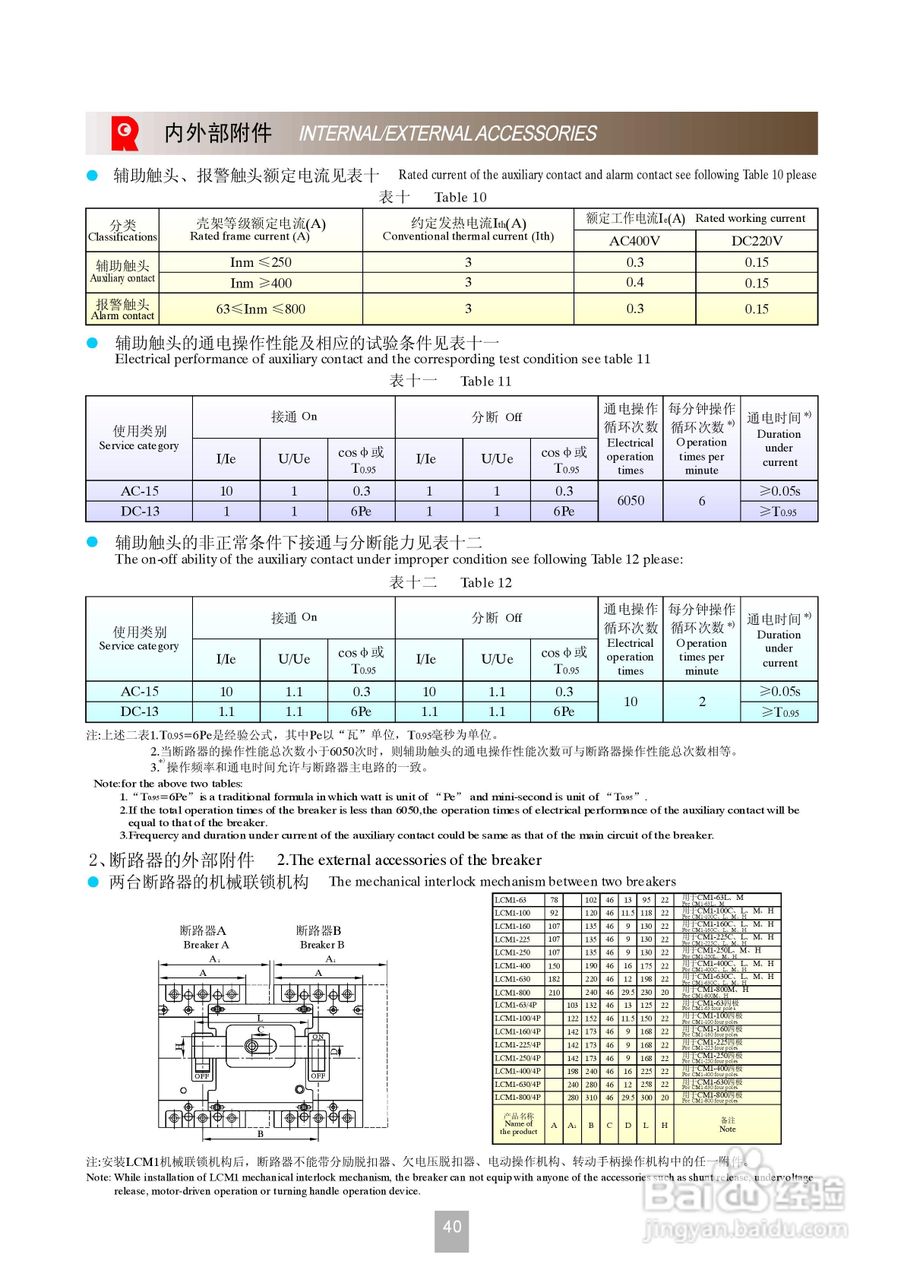 CM1系列塑料外壳式断路器说明书:[5]