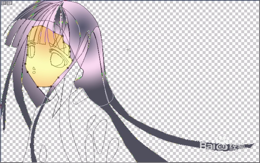 卡通美少女图片