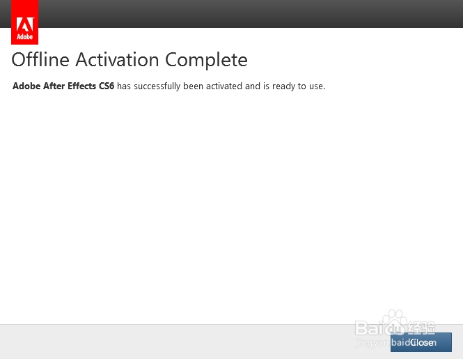 Adobe After Effects CS6安装并成功激活教程