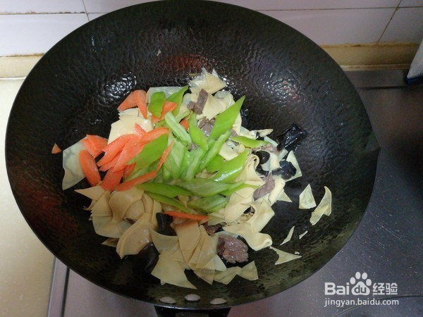 家常菜-牛肉炒干豆腐