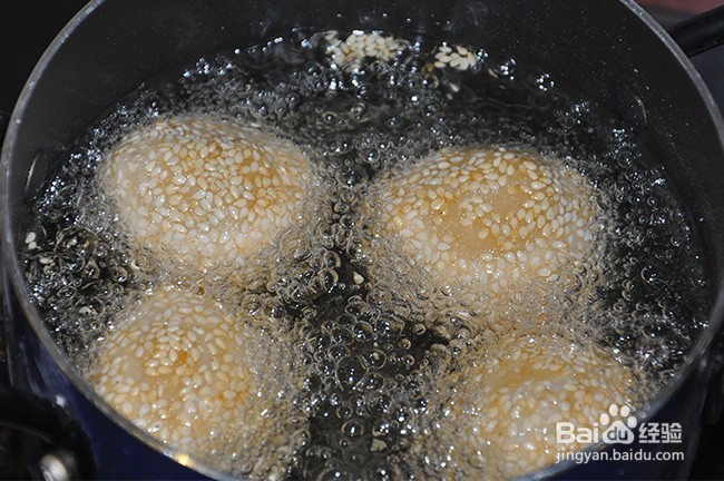 食|油炸糯米团(麻球)